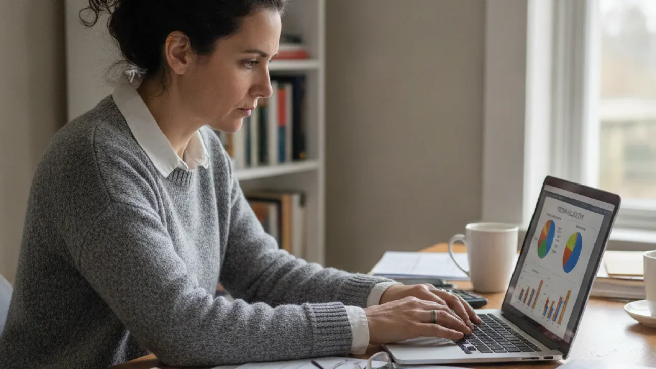 best pension UK SIPP investment portfolio on laptop screen