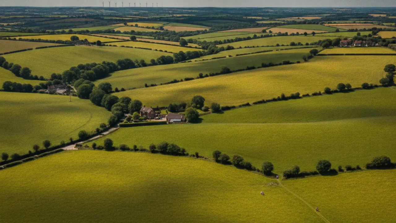 South East England sunny countryside sunniest region UK