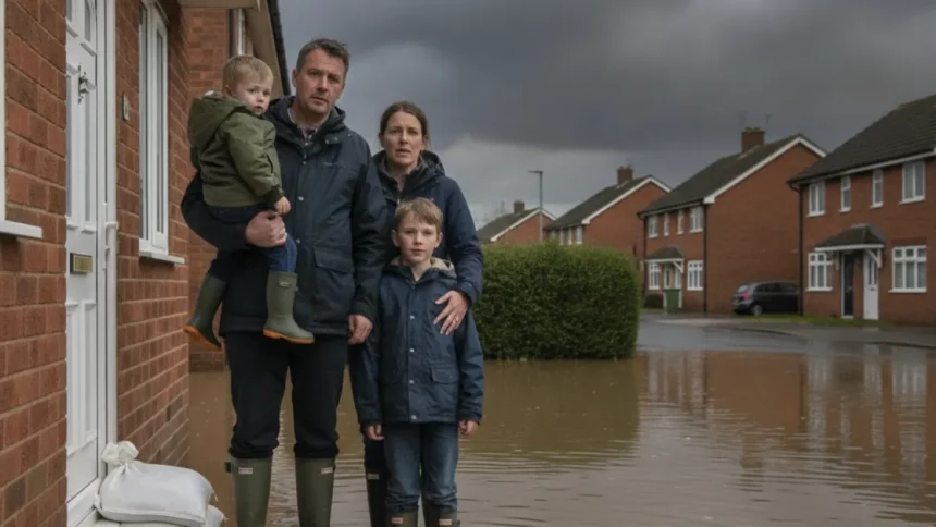 uk climate change effects flooding Yorkshire family home