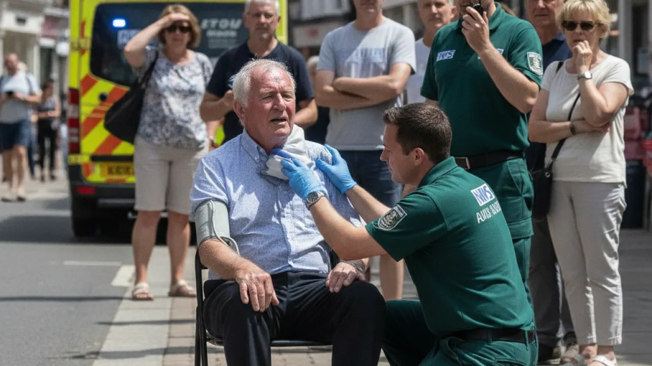 UK climate change health effects heat exhaustion elderly NHS paramedic