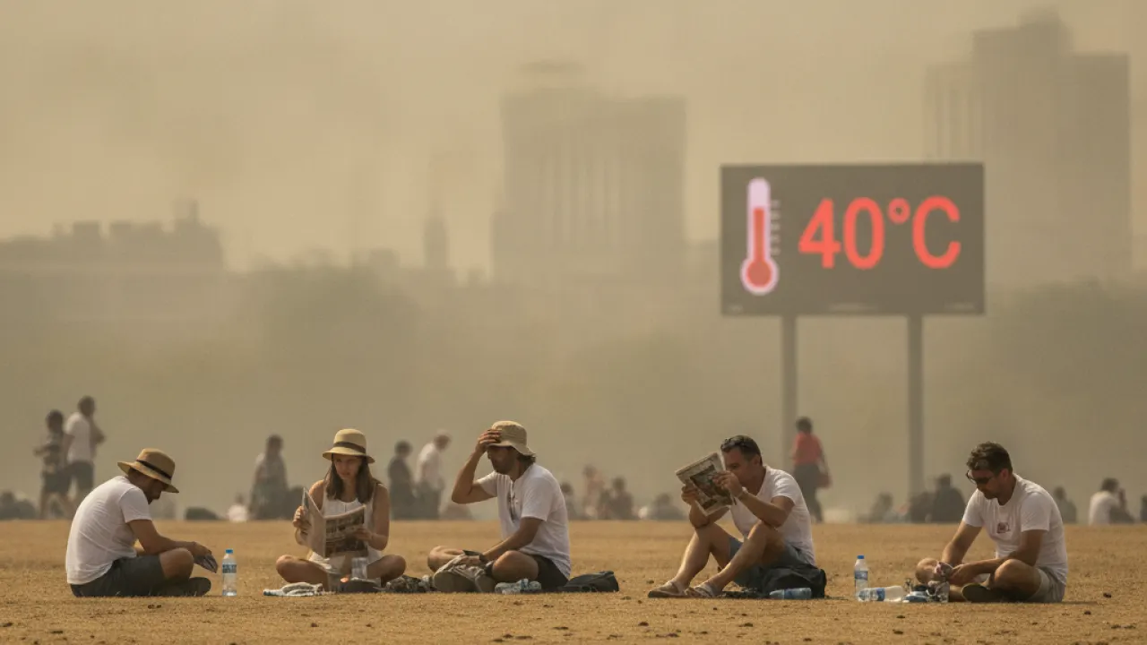 uk climate change effects heatwave rising temperatures London park