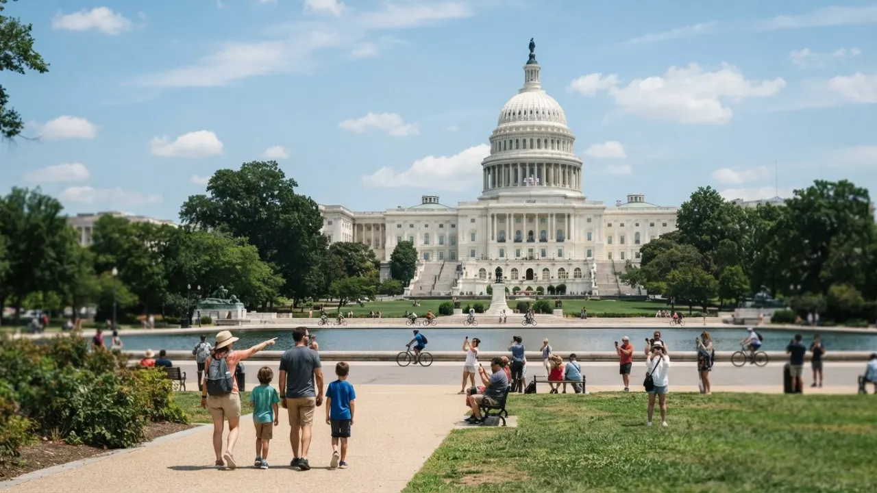 United States Capitol building on the National Mall